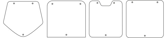 Gabarit plaques de VTT
