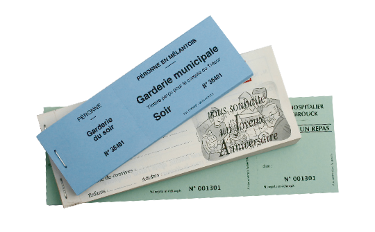 carnet &agrave; souche